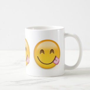 Face Savouring Delicious Food Emoji Coffee Mug