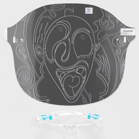 Face Shield (Front w/Glasses)