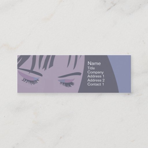 Customizable Face - Skinny Business Card
