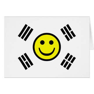 Face South Korean Flag Cards