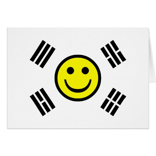 Face South Korean Flag Cards (Front Horizontal)