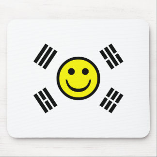 Face South Korean Flag Mouse Pad