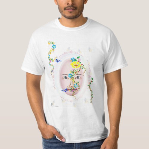 Face Srs _ Happy Smile _coloured wreaths T_Shirt