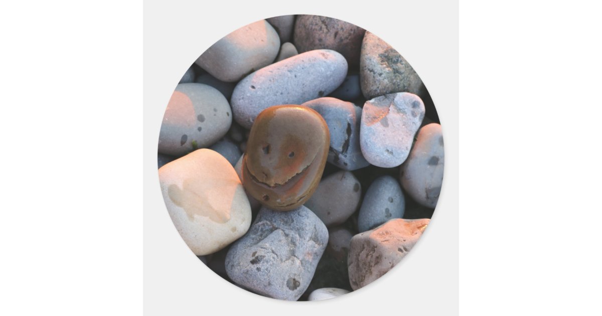 Face Stone Classic Round Sticker | Zazzle