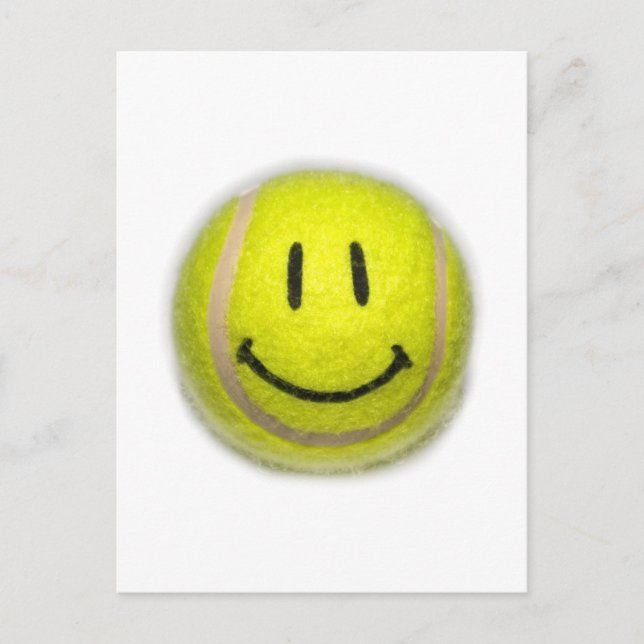 Face Tennis Ball Postcard (Front)