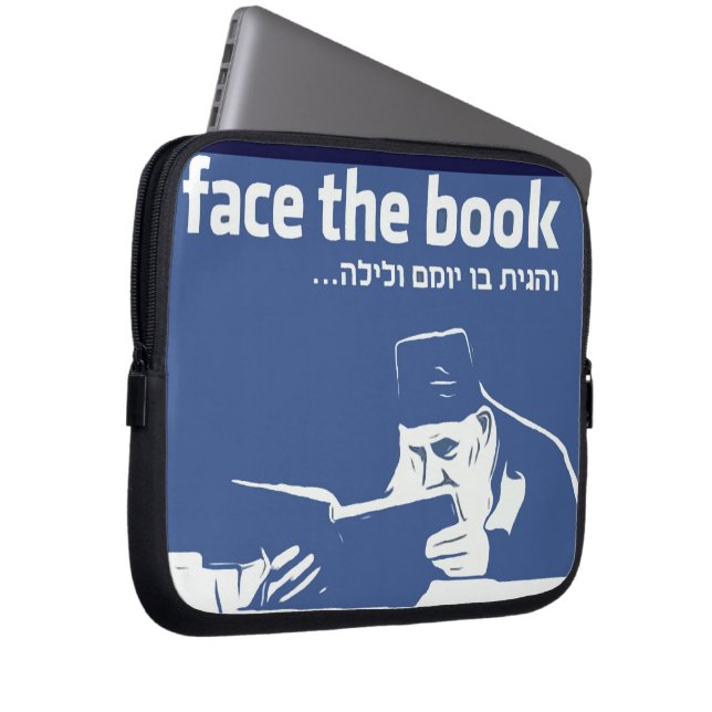 Face the Book Notebook Laptop Sleeve (Front Right)