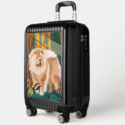 FACE THE SUN  Chow carry on suitcase