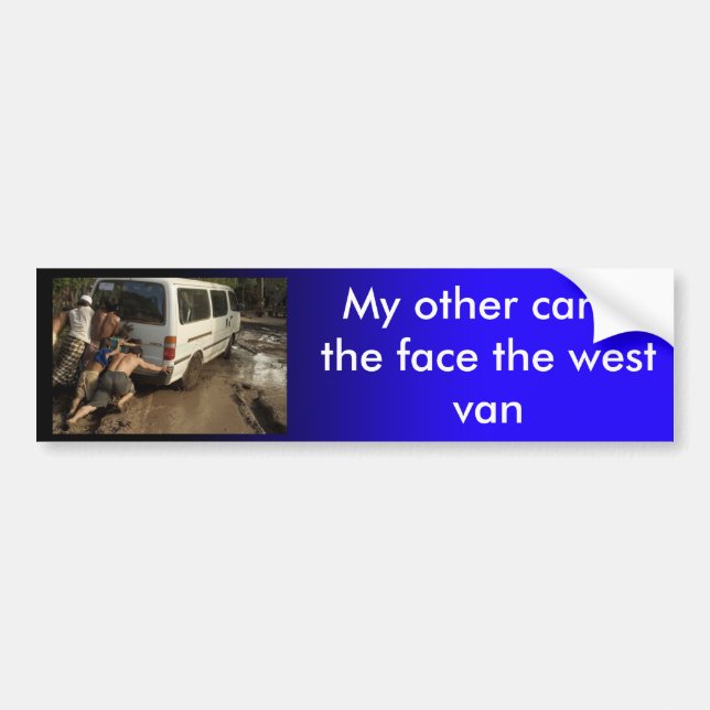 Face The West bumper sticker (Front)