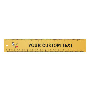 Face Throwing a Kiss 12 inch Ruler