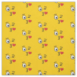 Face Throwing a Kiss Fabric