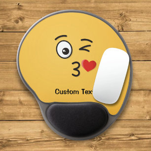 Face Throwing a Kiss Gel Mouse Pad
