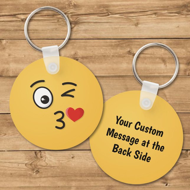 Face Throwing a Kiss Keychain (Creator Uploaded)
