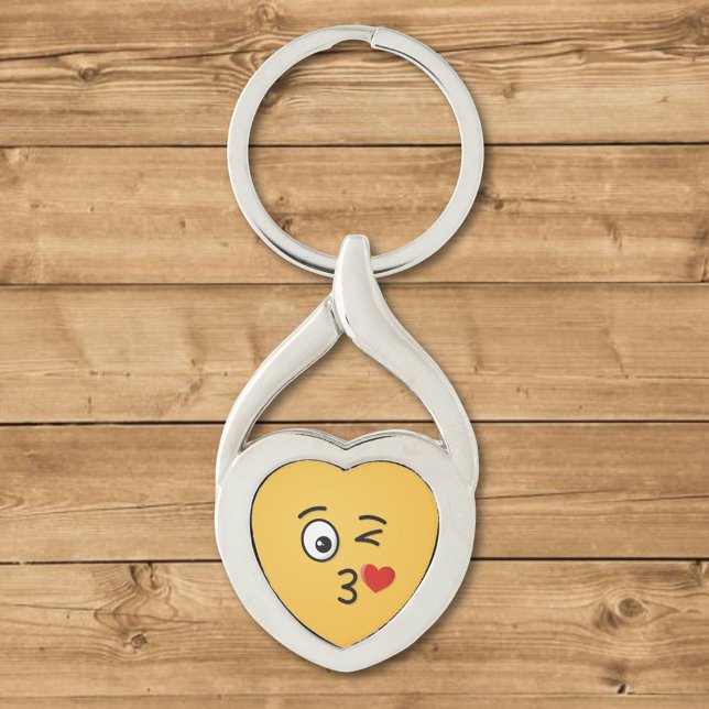 Face Throwing a Kiss Keychain (Creator Uploaded)