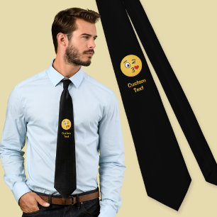 Face Throwing a Kiss Neck Tie