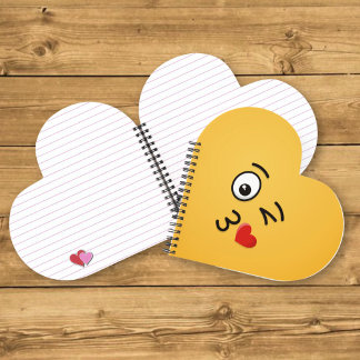 Face Throwing a Kiss Notebook
