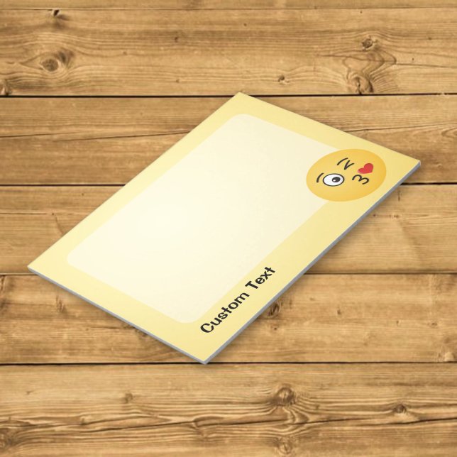 Face Throwing a Kiss Notepad (Creator Uploaded)
