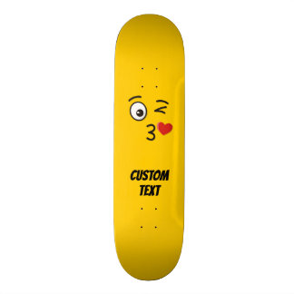 Face Throwing a Kiss Skateboard