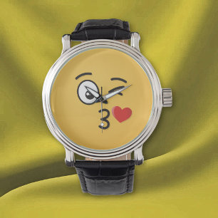 Face Throwing a Kiss Watch