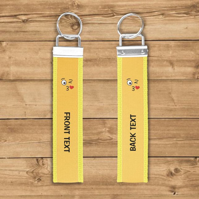Face Throwing a Kiss Wrist Keychain (Creator Uploaded)