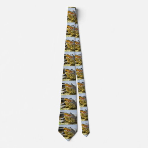 Face to face American Alligator Neck Tie