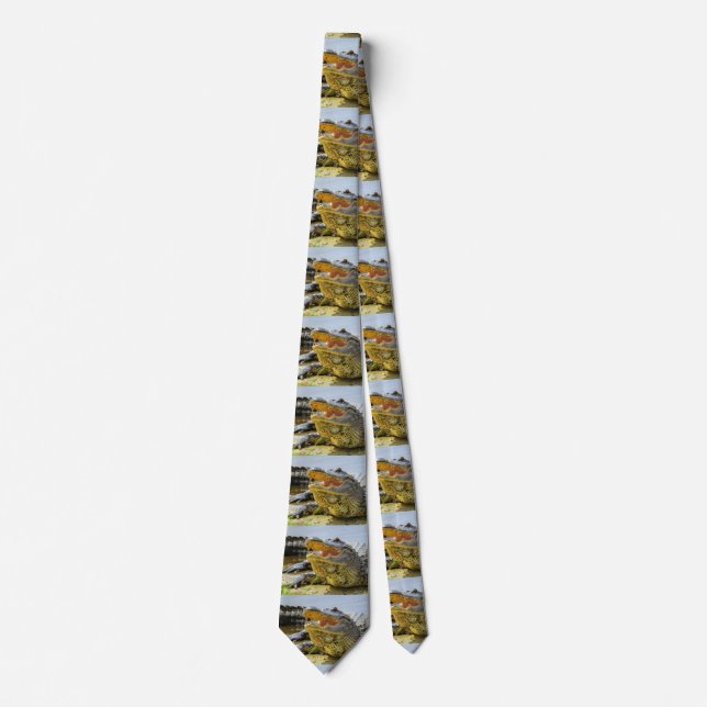Face to face. American Alligator Neck Tie (Front)