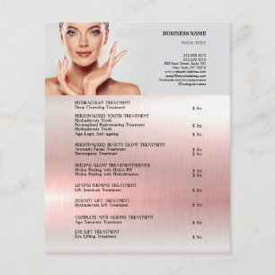 FACE TREATMENTS Beauty Salon 4.5"x5.6" Flyer