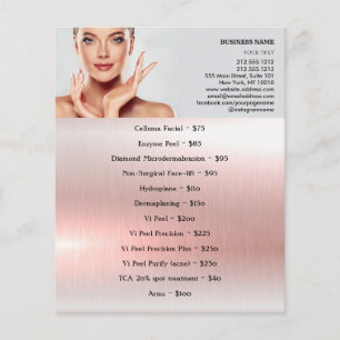 FACE TREATMENTS Beauty Salon 4.5"x5.6" Flyer