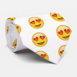 Face With Heart Shaped Eyes Emoji Tie at Zazzle