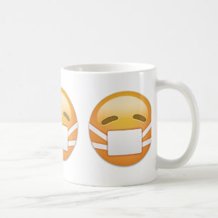 Face With Medical Mask Emoji Coffee Mug