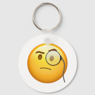 Face With Monocle - Emoji Keychain