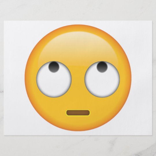 Face With Rolling Eyes Emoji Flyer