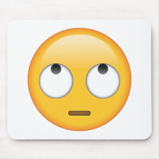 Face With Rolling Eyes - Emoji Mouse Pad (Front)