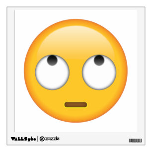 Face With Rolling Eyes - Emoji Wall Decal
