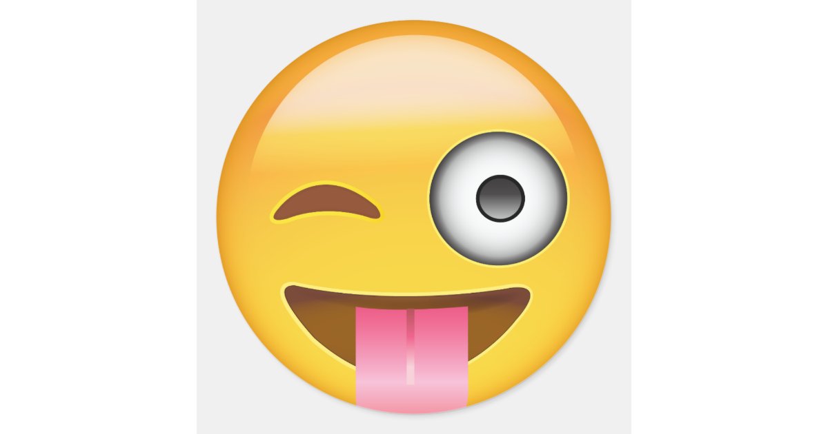 tongue and circle emoji