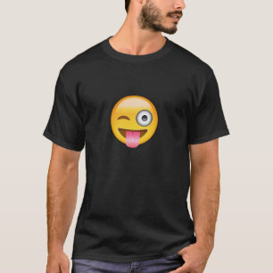 Face With Stuck Out Tongue And Winking Eye Emoji T-Shirt