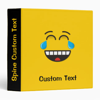 Face With Tears of Joy 3 Ring Binder
