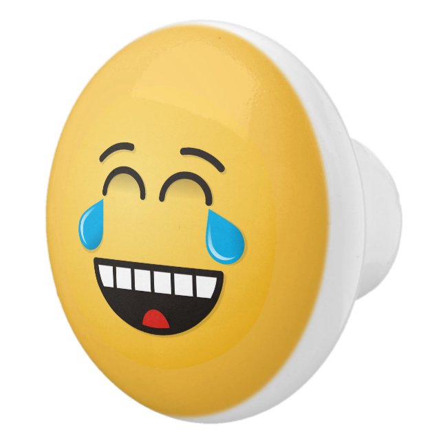 Face With Tears of Joy Ceramic Knob (Right)