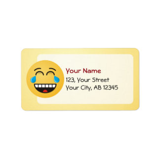 Face With Tears of Joy Label