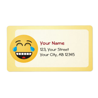 Face With Tears of Joy Label