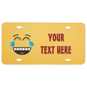 Face With Tears of Joy License Plate