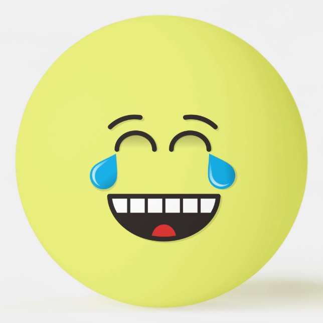 Face With Tears of Joy Ping-Pong Ball (Front)