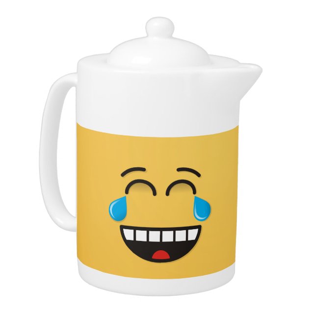 Face With Tears of Joy Teapot (Left)