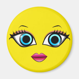 FACE WOMAN MAGNET