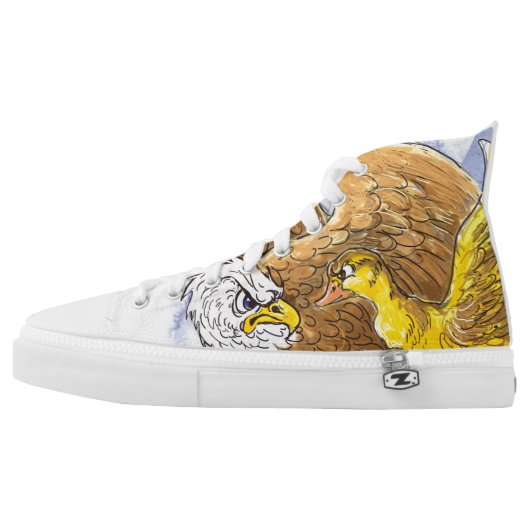 Face Your Fears High-Top Sneakers (Left Shoe Outside)