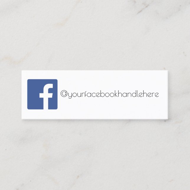 facebook  business card (Front)