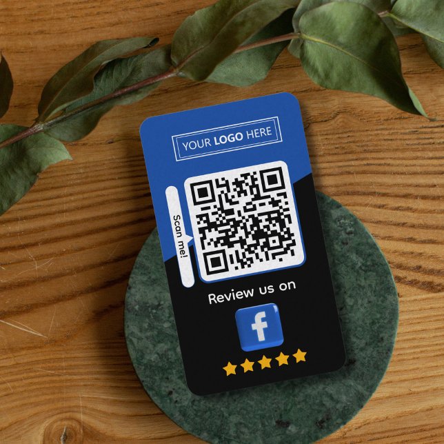 Facebook Business Review with QR Code Card (Facebook small business review
)