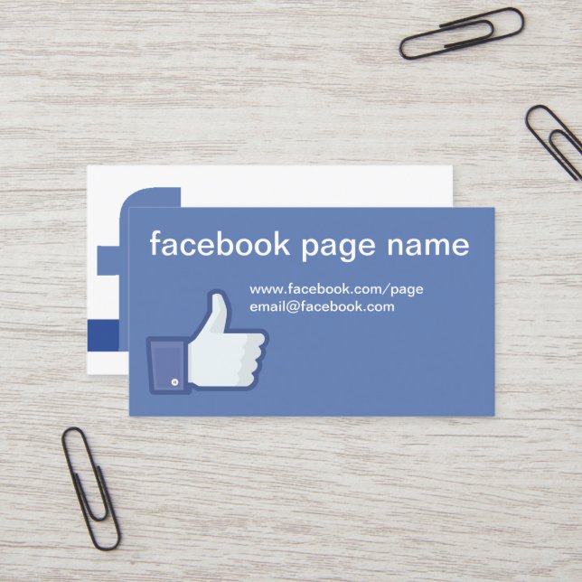 Facebook CC0059 Business Card (Front/Back In Situ)