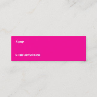 FACEBOOK COLORS MINI BUSINESS CARD
