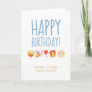 Facebook Emoji Birthday Card - Social Media Post