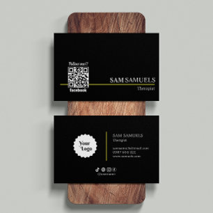 Facebook Follow Us Qr Code Business Logo Card